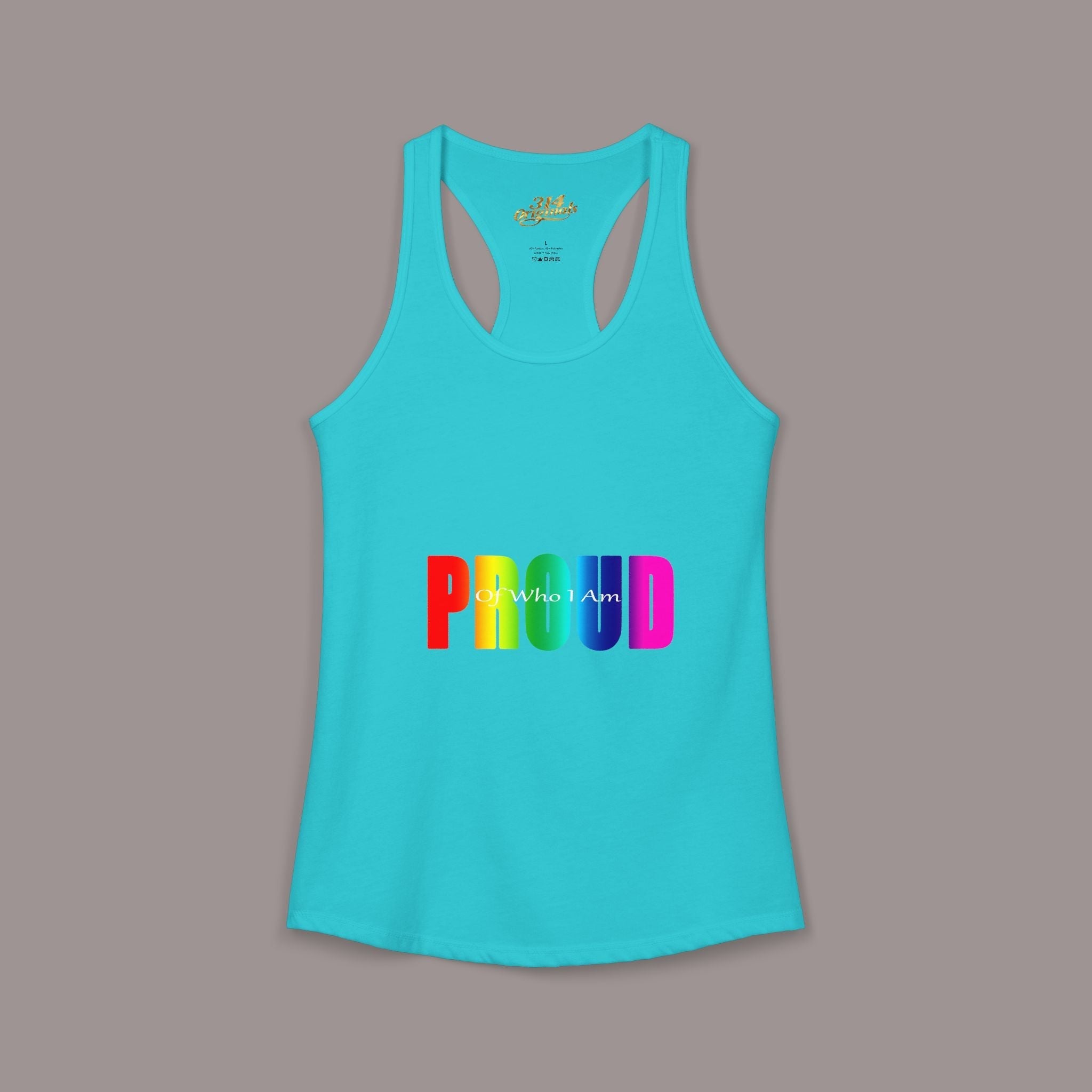 'PROUD' Women's Ideal Racerback Tank - 314 Originals