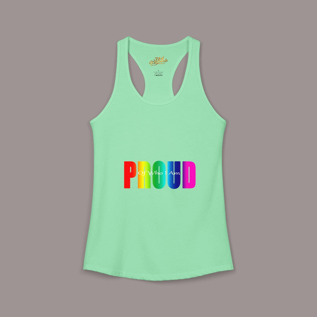 'PROUD' Women's Ideal Racerback Tank - 314 Originals