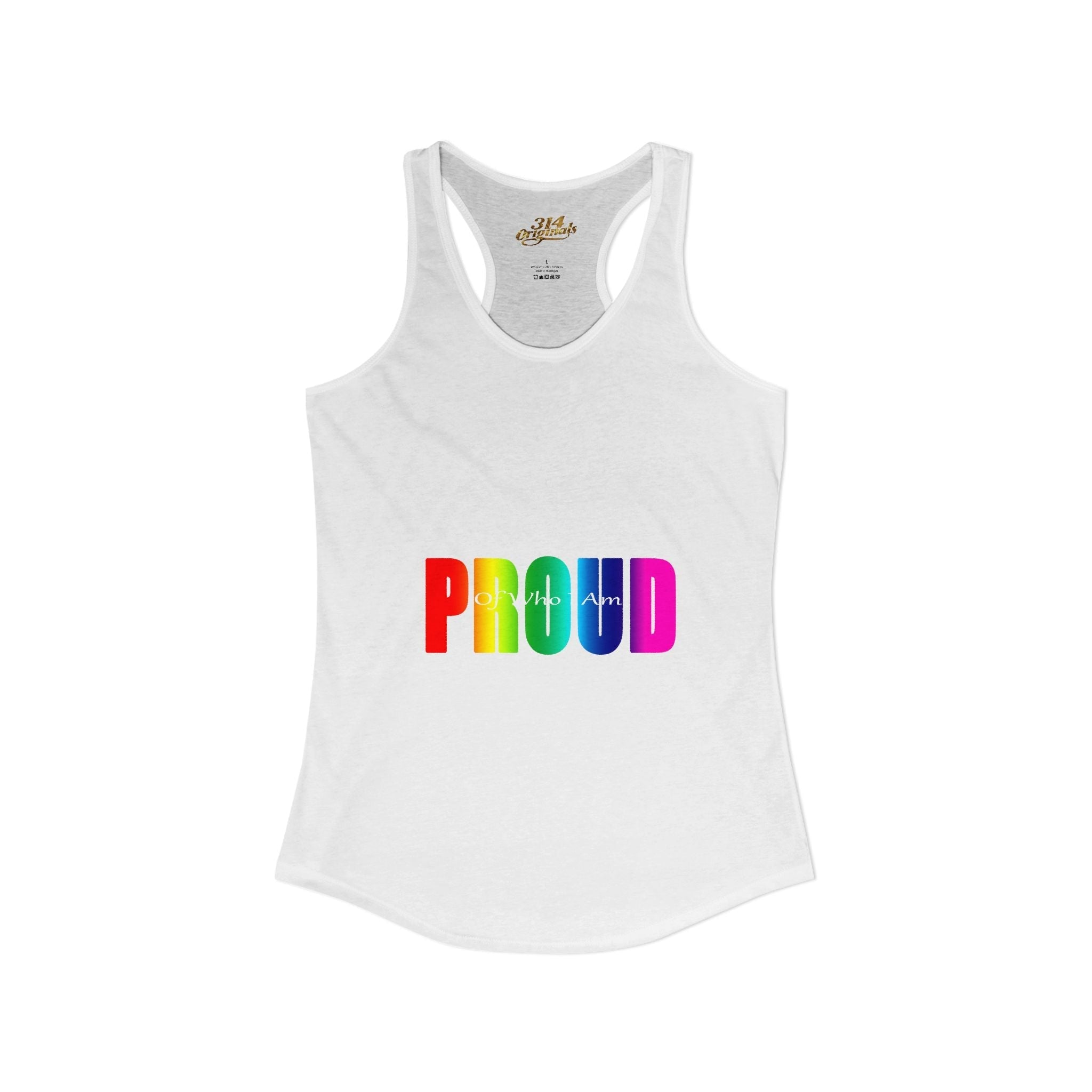 'PROUD' Women's Ideal Racerback Tank - 314 Originals