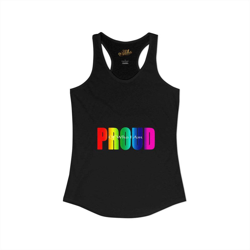 'PROUD' Women's Ideal Racerback Tank - 314 Originals