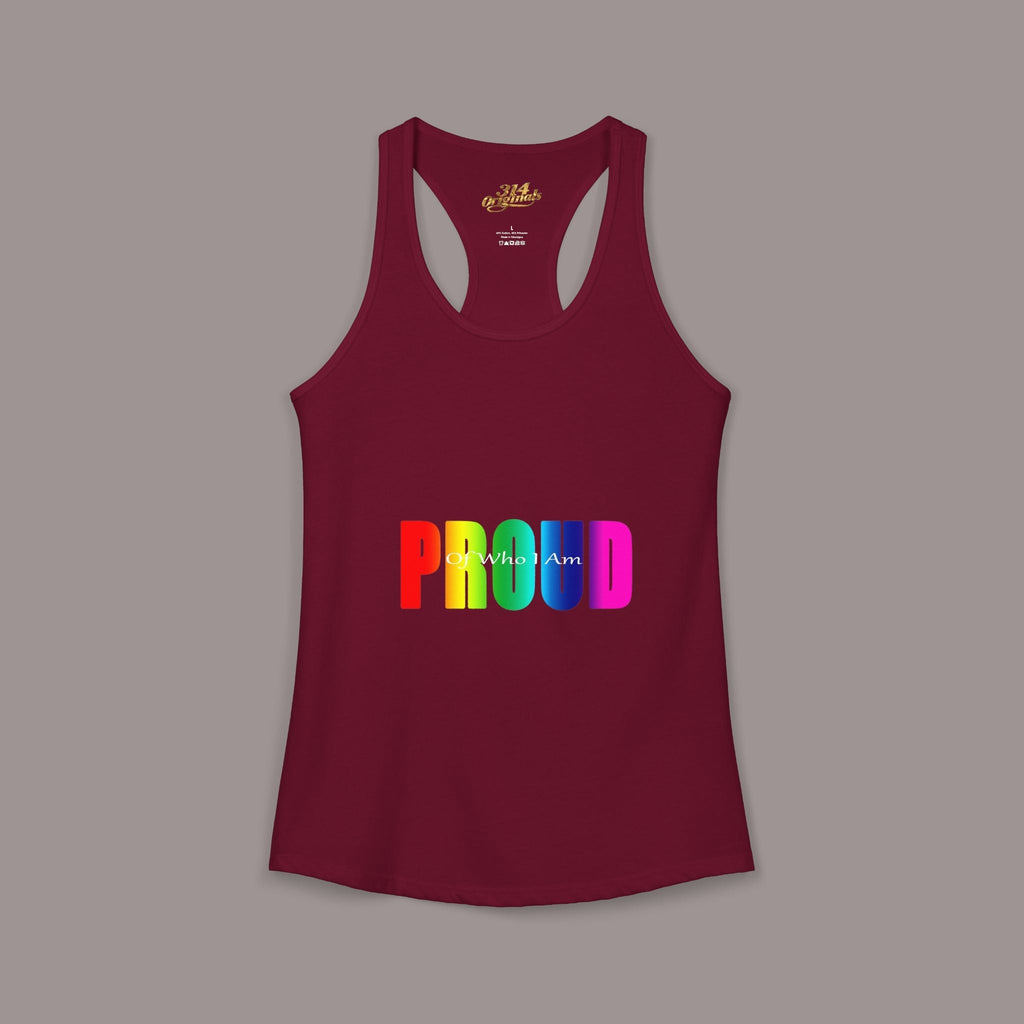 'PROUD' Women's Ideal Racerback Tank - 314 Originals