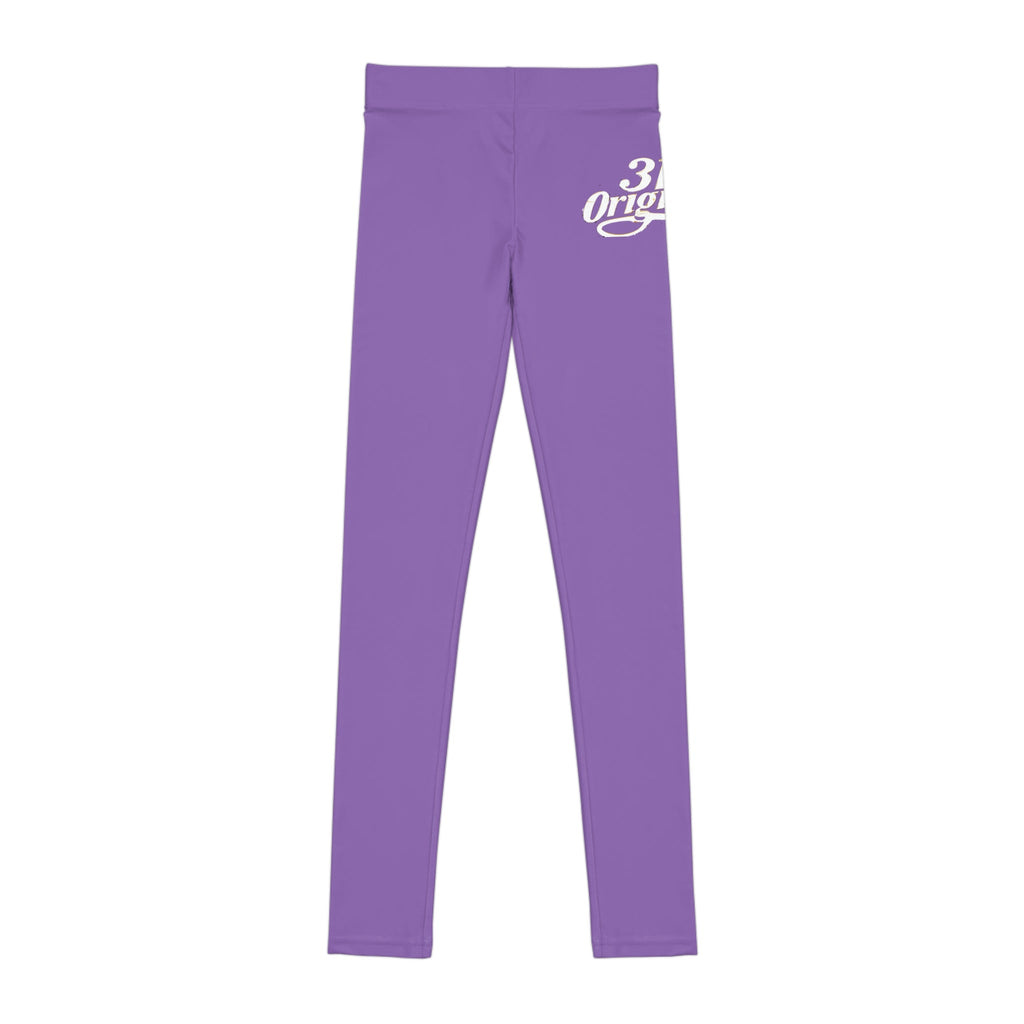 Purple 314 Script Kids' Printed Leggings - 314 Originals