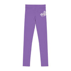 Purple 314 Script Kids' Printed Leggings - 314 Originals