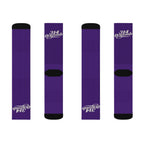 Purple Sublimation Socks with '314 Originals' Script — Athletic Crew Socks - 314 Originals