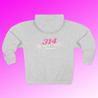 'Queen' Chest Logo Zip Hoodie — Women's Urban Streetwear - 314 Originals