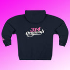 'Queen' Chest Logo Zip Hoodie — Women's Urban Streetwear - 314 Originals
