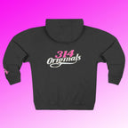 'Queen' Chest Logo Zip Hoodie — Women's Urban Streetwear - 314 Originals