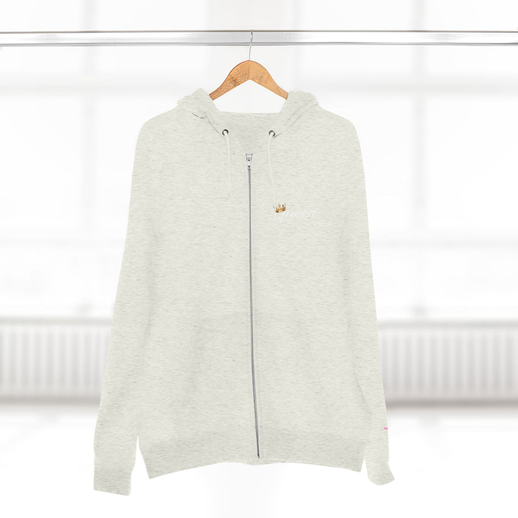 'Queen' Chest Logo Zip Hoodie — Women's Urban Streetwear - 314 Originals