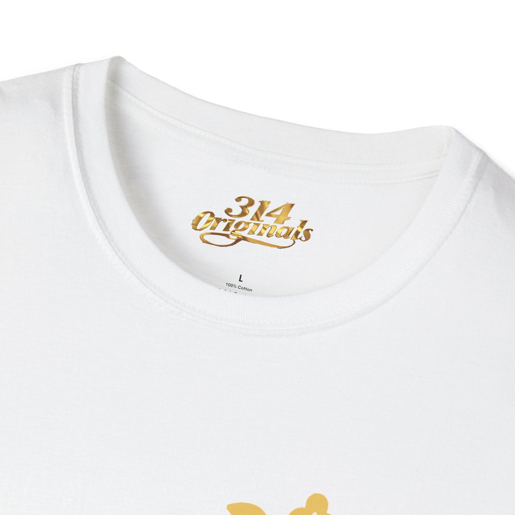 Queen Q Crown T‑Shirt — Pink & Gold Heart Logo Tee - 314 Originals