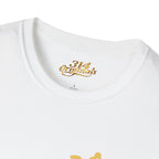 Queen Q Crown T‑Shirt — Pink & Gold Heart Logo Tee - 314 Originals