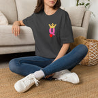 Queen Q Crown T‑Shirt — Pink & Gold Heart Logo Tee - 314 Originals