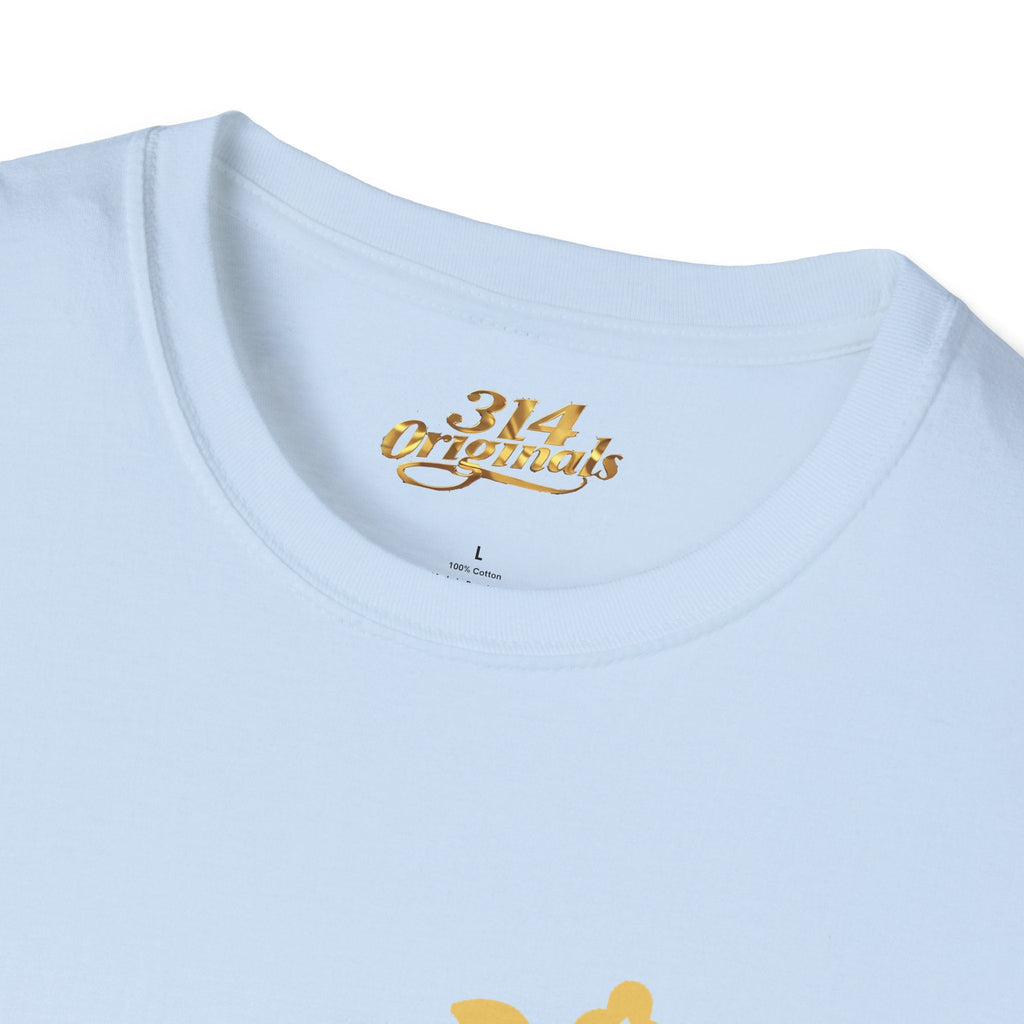 Queen Q Crown T‑Shirt — Pink & Gold Heart Logo Tee - 314 Originals