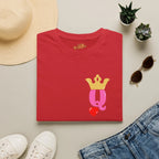 Queen Q Crown T‑Shirt — Pink & Gold Heart Logo Tee - 314 Originals