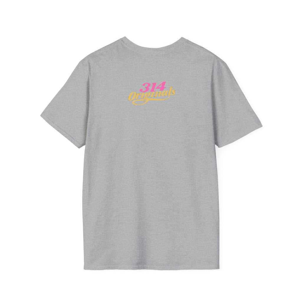 Queen Q Crown T‑Shirt — Pink & Gold Heart Logo Tee - 314 Originals
