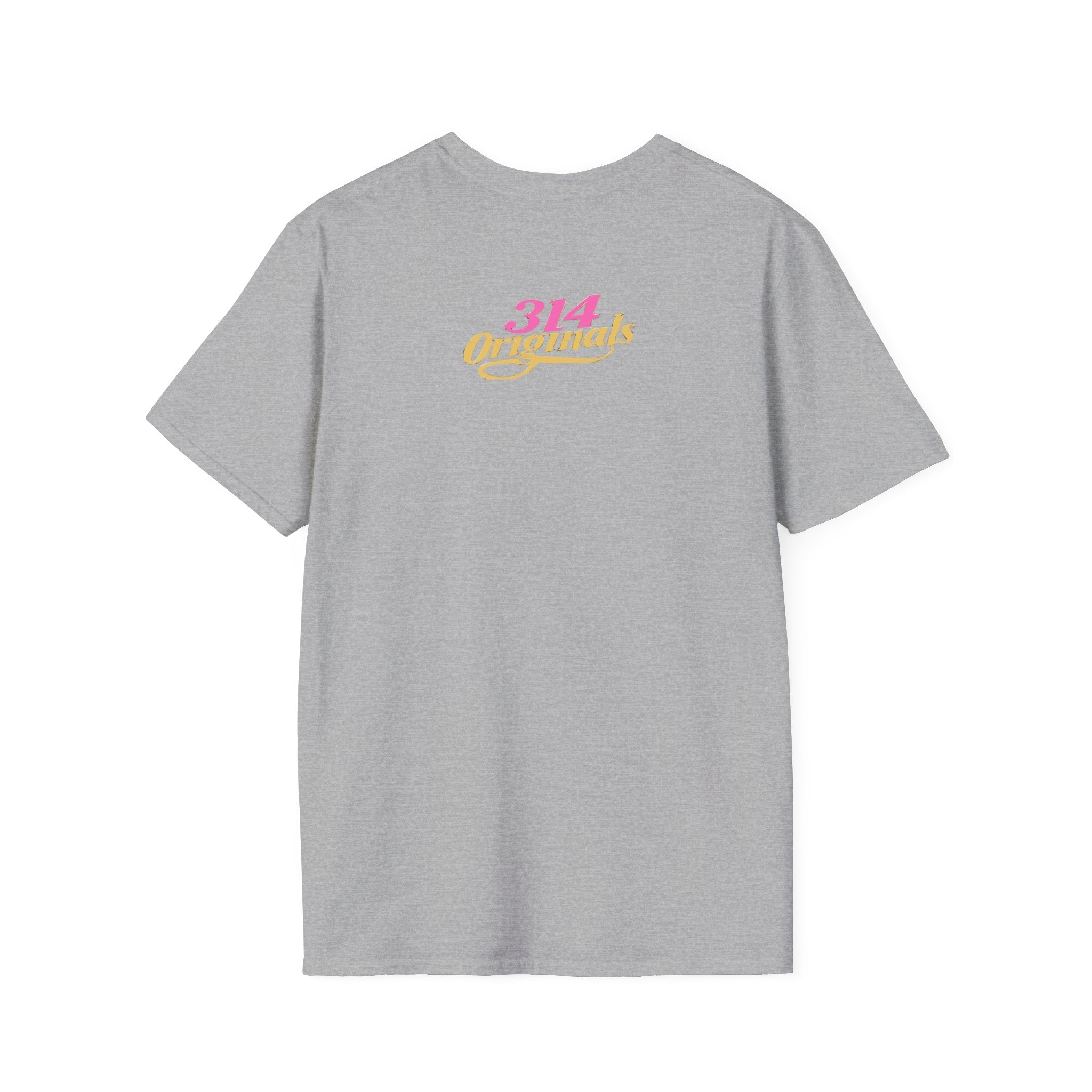 Queen Q Crown T‑Shirt — Pink & Gold Heart Logo Tee - 314 Originals