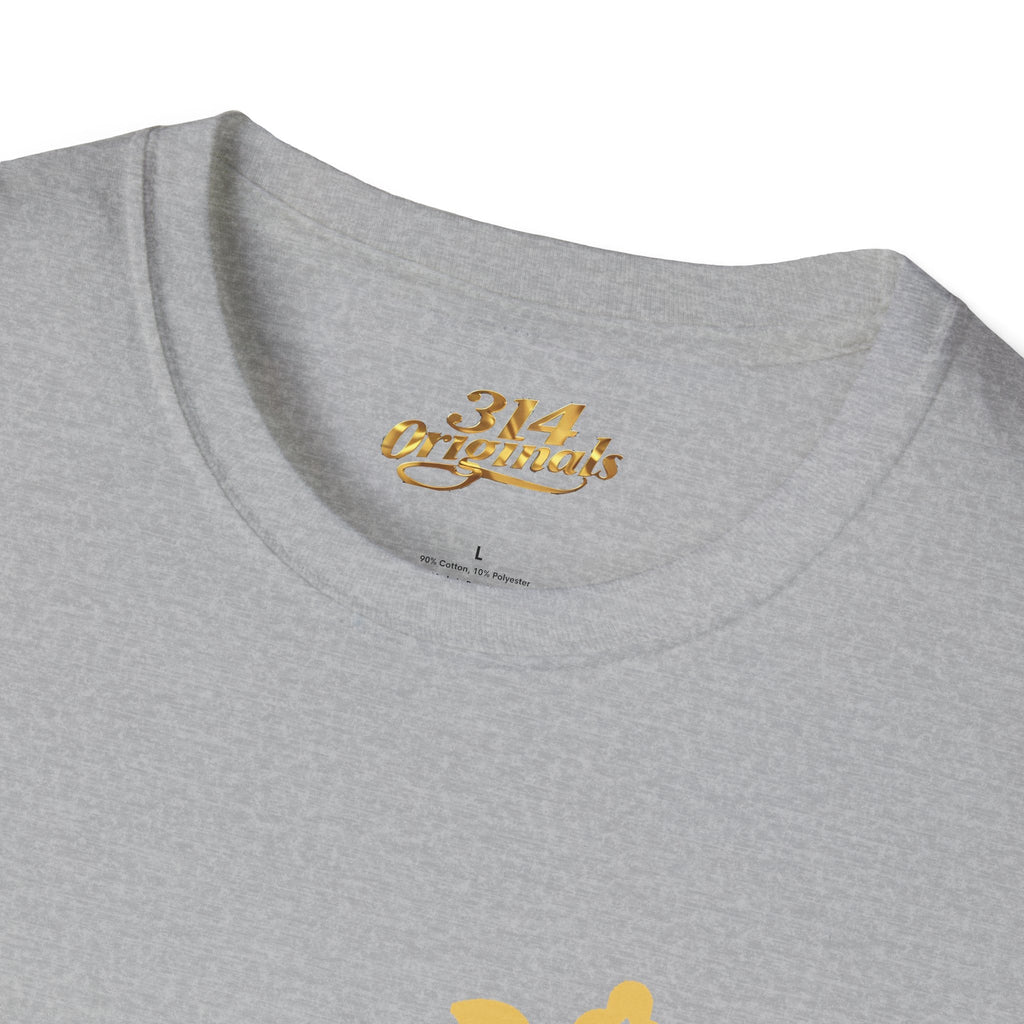Queen Q Crown T‑Shirt — Pink & Gold Heart Logo Tee - 314 Originals