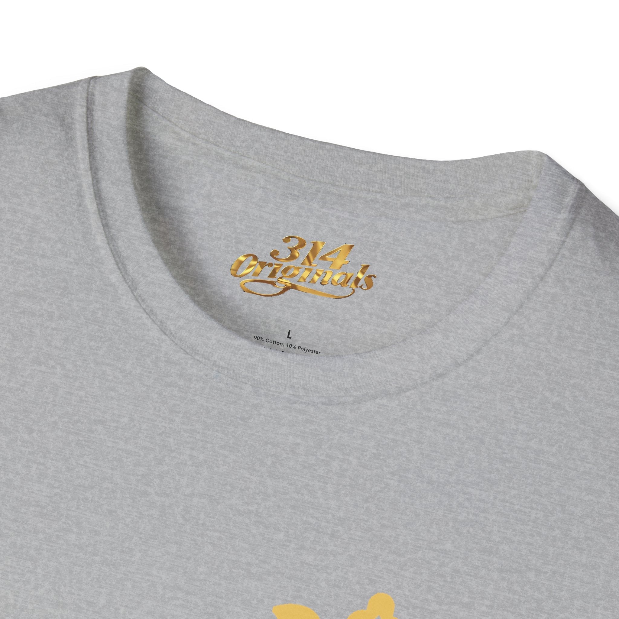 Queen Q Crown T‑Shirt — Pink & Gold Heart Logo Tee - 314 Originals