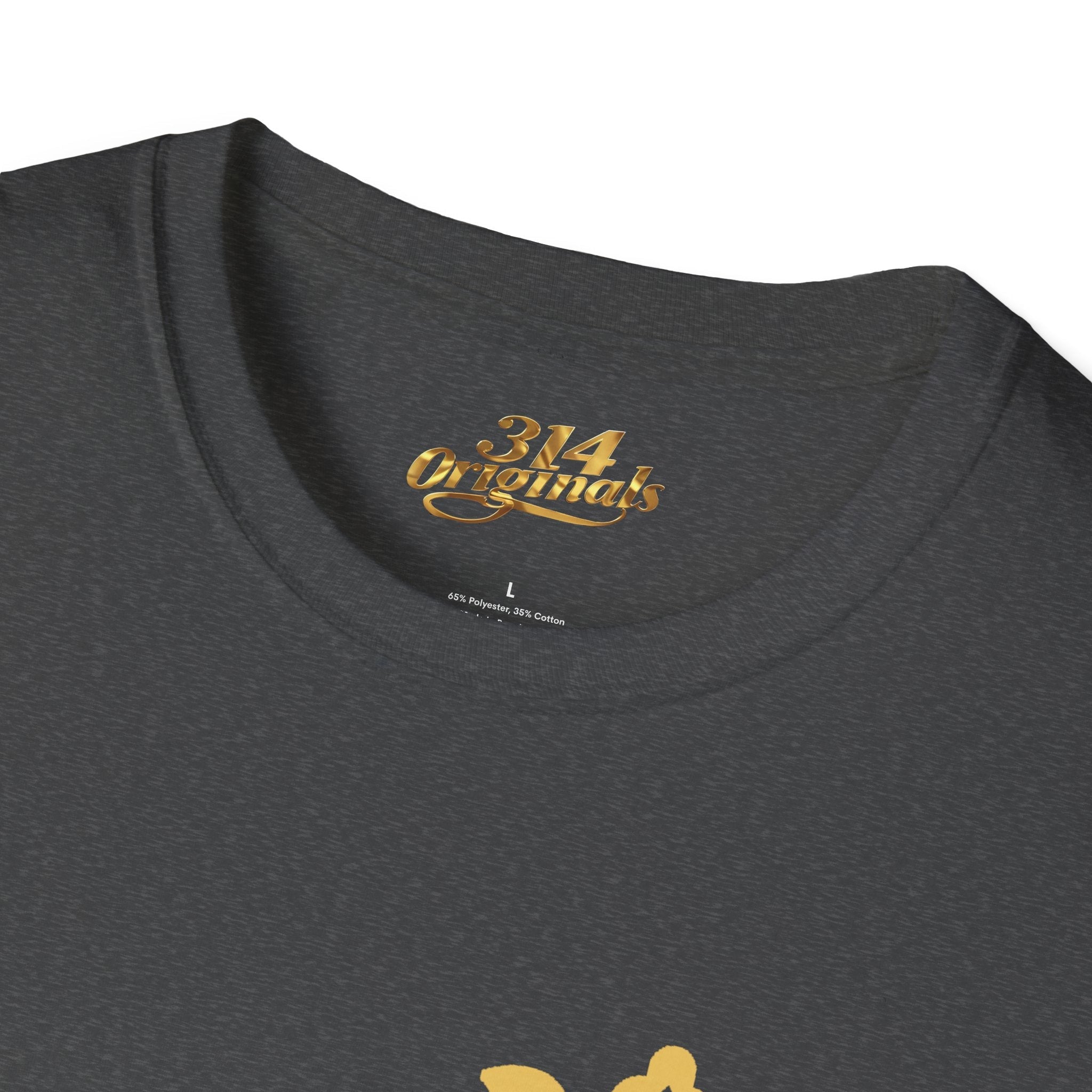 Queen Q Crown T‑Shirt — Pink & Gold Heart Logo Tee - 314 Originals