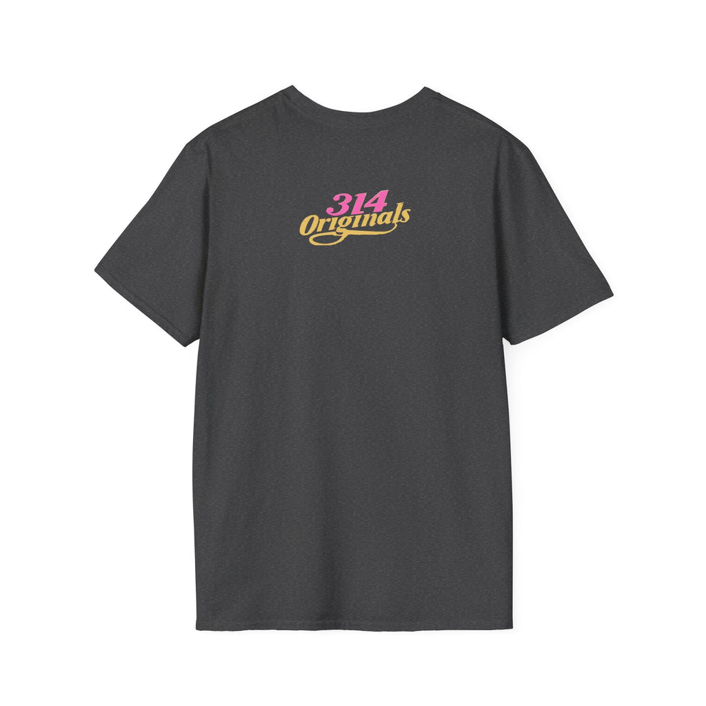 Queen Q Crown T‑Shirt — Pink & Gold Heart Logo Tee - 314 Originals