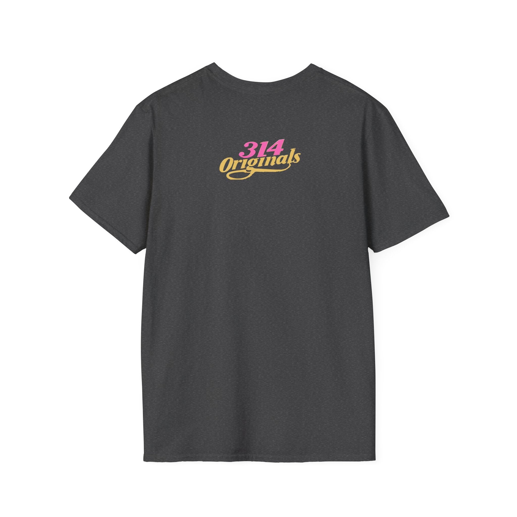 Queen Q Crown T‑Shirt — Pink & Gold Heart Logo Tee - 314 Originals