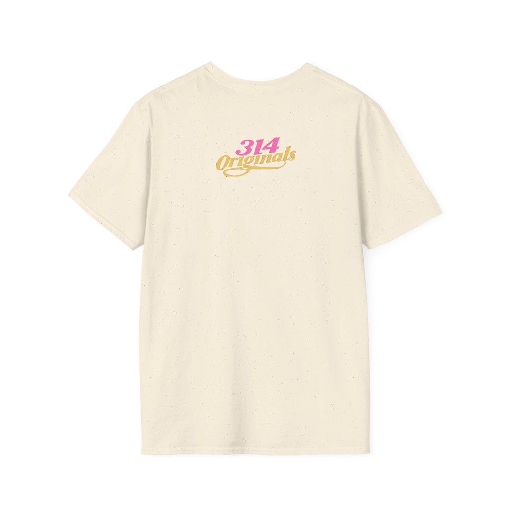 Queen Q Crown T‑Shirt — Pink & Gold Heart Logo Tee - 314 Originals