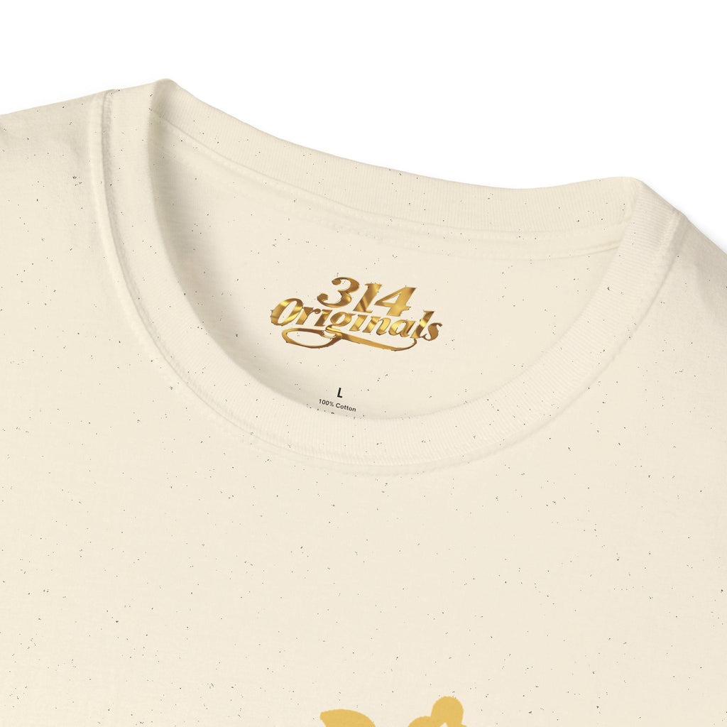 Queen Q Crown T‑Shirt — Pink & Gold Heart Logo Tee - 314 Originals