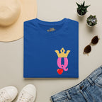 Queen Q Crown T‑Shirt — Pink & Gold Heart Logo Tee - 314 Originals