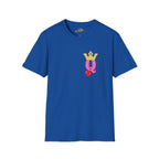 Queen Q Crown T‑Shirt — Pink & Gold Heart Logo Tee - 314 Originals