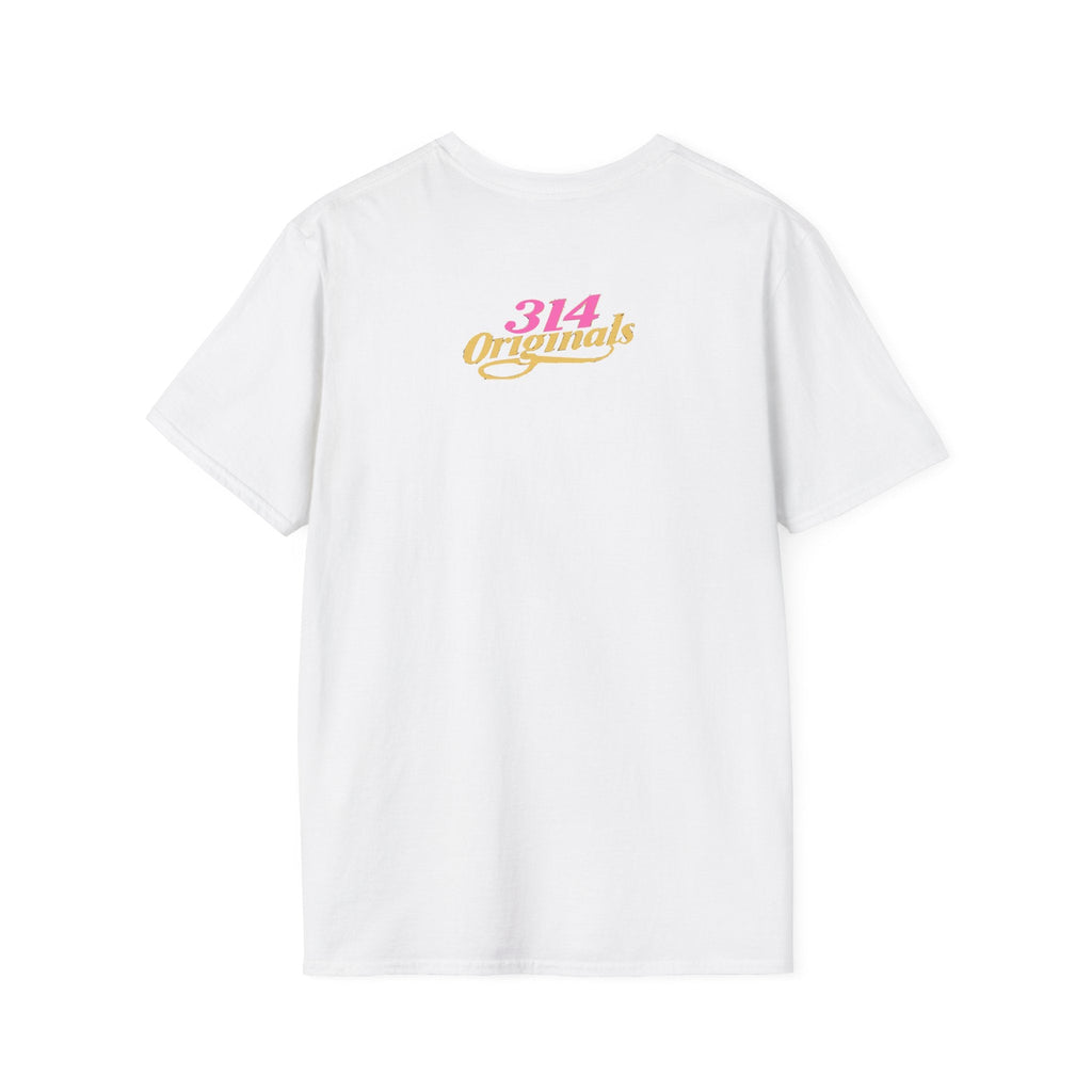 Queen Q Crown T‑Shirt — Pink & Gold Heart Logo Tee - 314 Originals