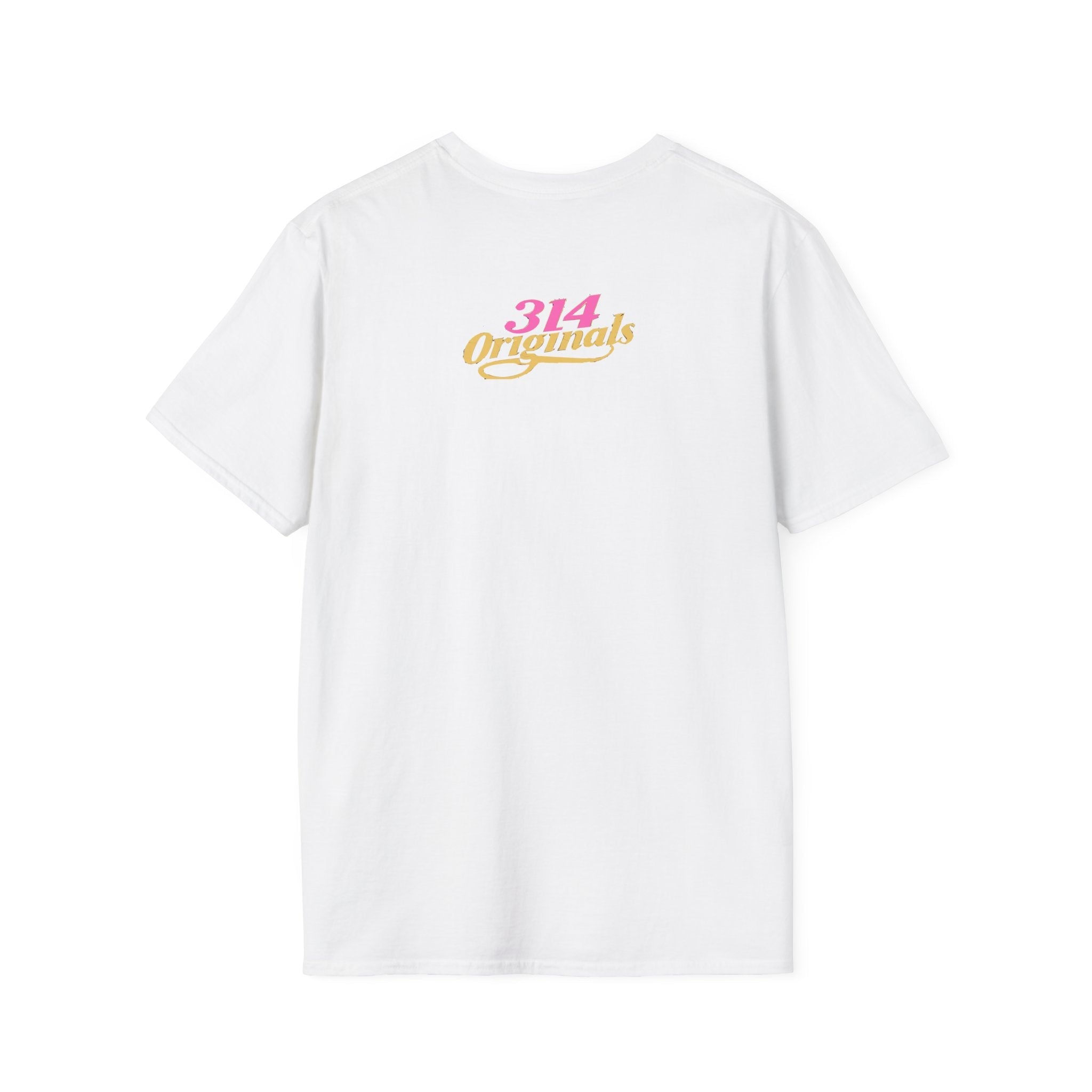 Queen Q Crown T‑Shirt — Pink & Gold Heart Logo Tee - 314 Originals