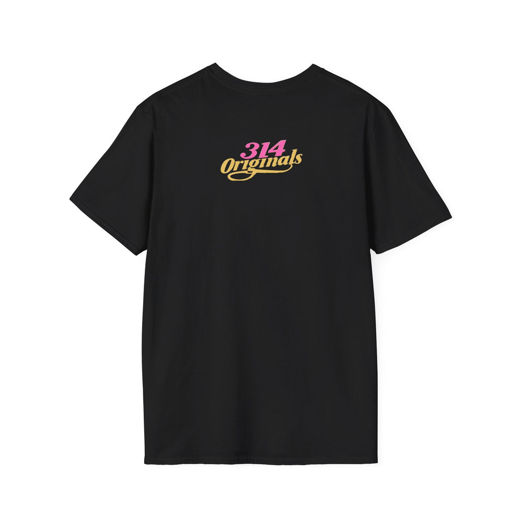 Queen Q Crown T‑Shirt — Pink & Gold Heart Logo Tee - 314 Originals