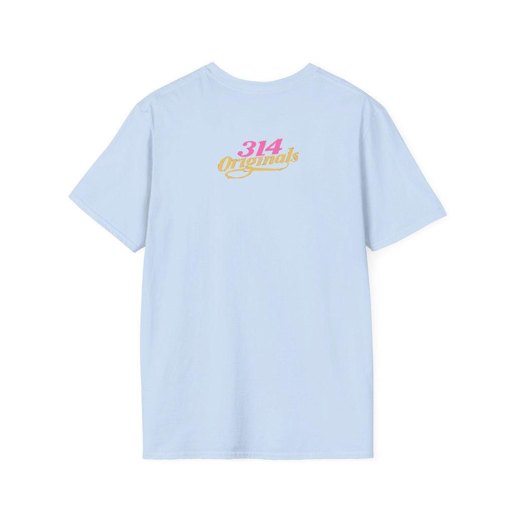Queen Q Crown T‑Shirt — Pink & Gold Heart Logo Tee - 314 Originals