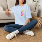 Queen Q Crown T‑Shirt — Pink & Gold Heart Logo Tee - 314 Originals
