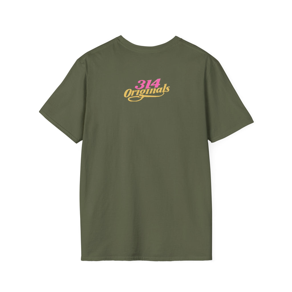 Queen Q Crown T‑Shirt — Pink & Gold Heart Logo Tee - 314 Originals