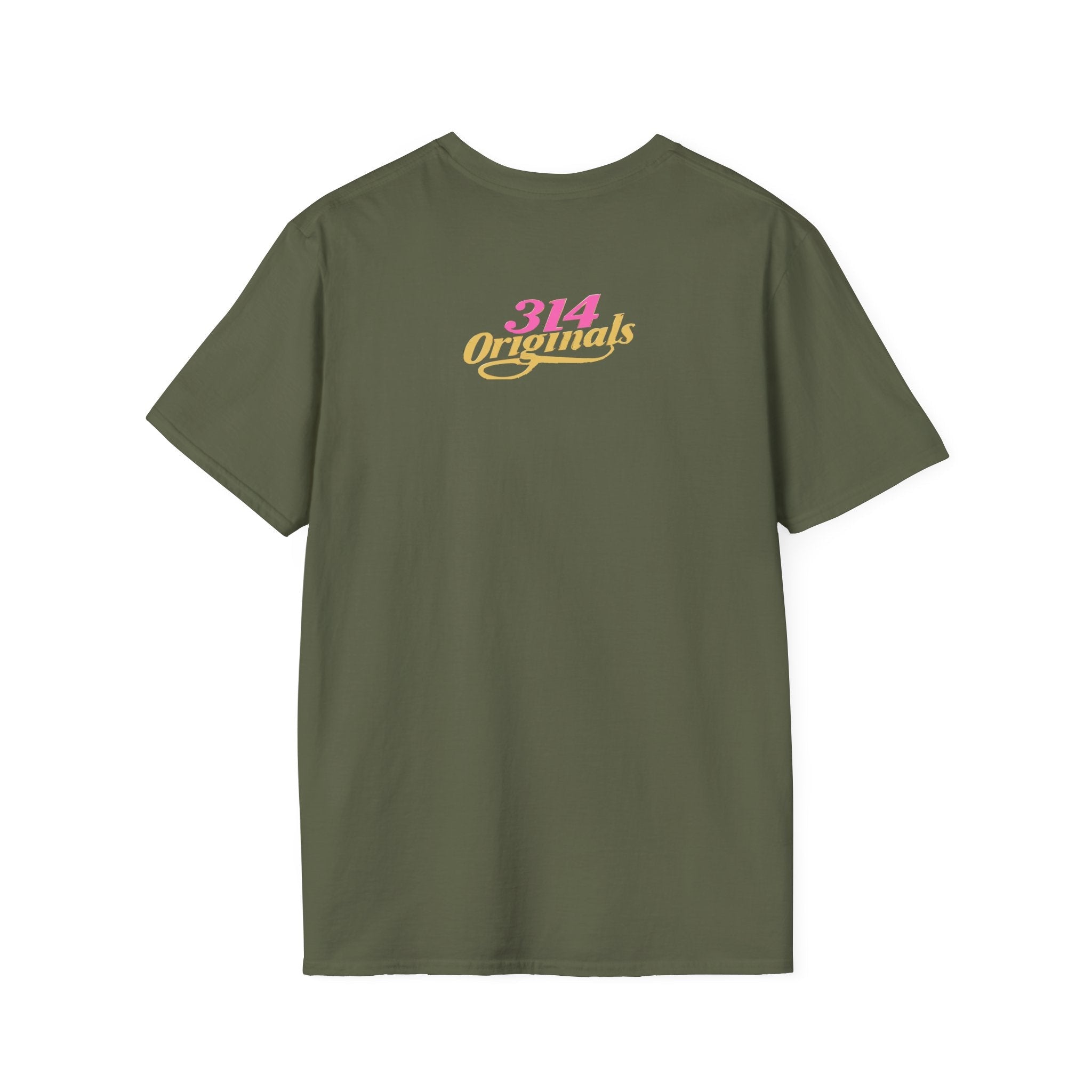 Queen Q Crown T‑Shirt — Pink & Gold Heart Logo Tee - 314 Originals