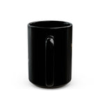 Queen Script Black Mug with Gold Crown — Royal Coffee Tea Gift - 314 Originals