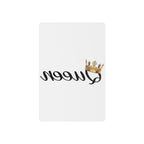 'Queen' Script with Gold Crown Temporary Tattoo - 314 Originals