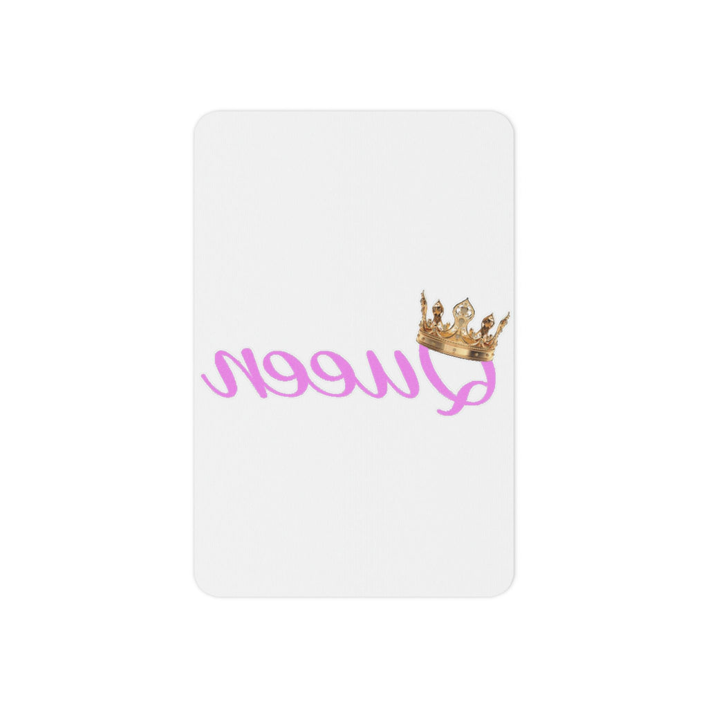 Queen Temporary Tattoo — Pink Script with Gold Crown (Bachelorette, Birthday, Party Favor) - 314 Originals