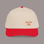 Red Mid Profile Baseball Cap — Casual Vintage Script Hat - 314 Originals