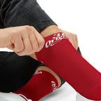 Red Sublimation Socks with '314 Originals' Script — Athletic Crew Socks - 314 Originals