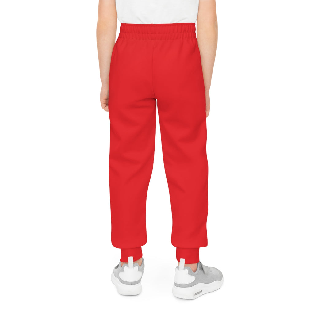 Red Youth Joggers with 314 Originals Side Graphic — Kids Athletic Sweatpants - 314 Originals