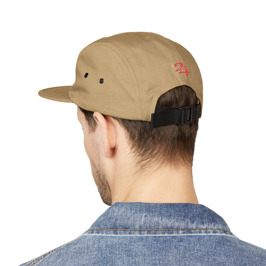 Retro Script Logo Embroidered 5-Panel Cap — - 314 Originals