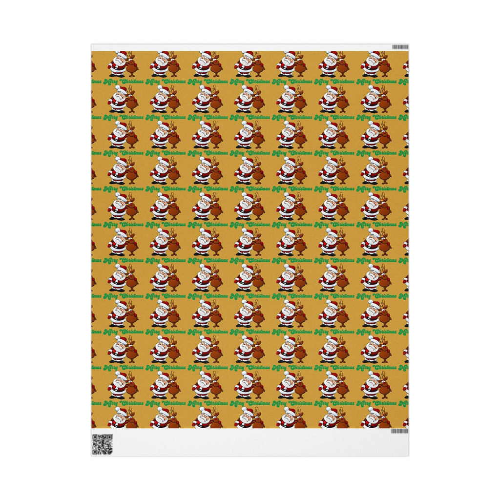 Santa & Reindeer Christmas Wrapping Paper - 314 Originals