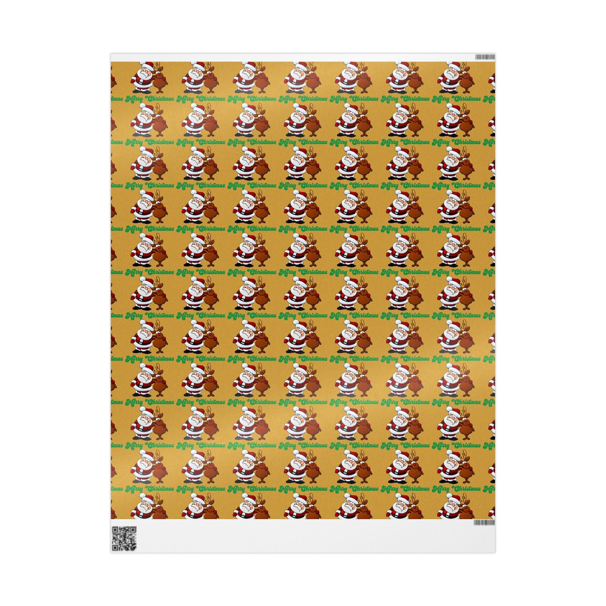 Santa & Reindeer Christmas Wrapping Paper - 314 Originals