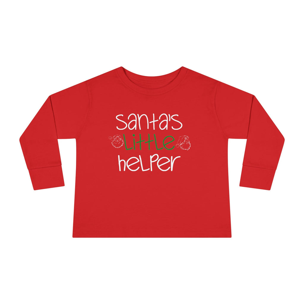 Santa's Little Helper Toddler Long Sleeve Tee - 314 Originals