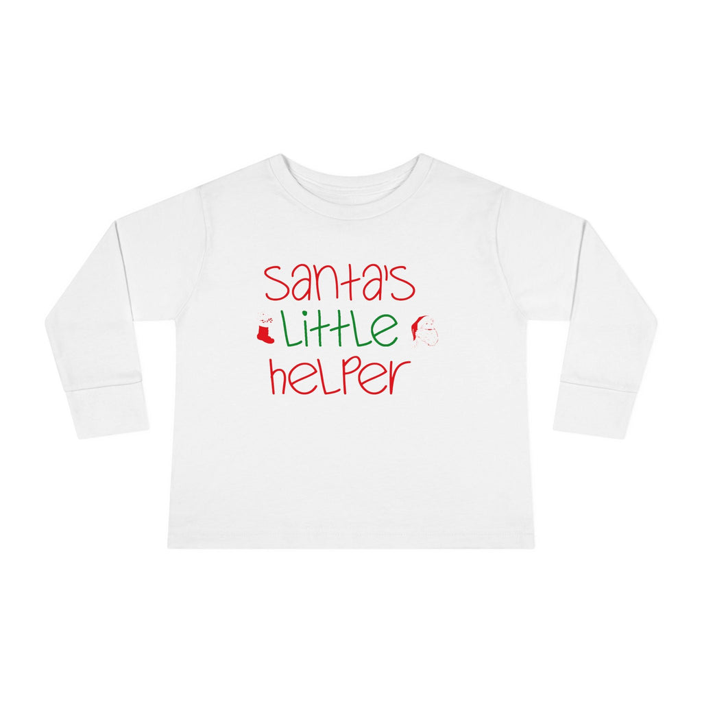 Santa's Little Helper Toddler Long Sleeve Tee - 314 Originals