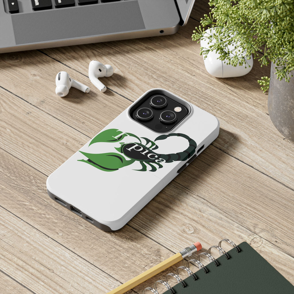 Scorpio Zodiac Tough Phone Case — Green Scorpion "Typical" Design - 314 Originals