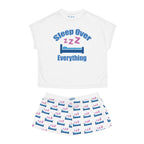 Sleep Over Everything Women's Short Pajama Set — 'Sleep Over' ZZZ Bed Graphic Shorts - 314 Originals