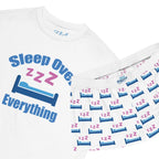 Sleep Over Everything Women's Short Pajama Set — 'Sleep Over' ZZZ Bed Graphic Shorts - 314 Originals