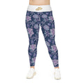 Snowflake Plus Size Leggings — Subtle Side Script Graphic, Comfortable Everyday Activewear - 314 Originals